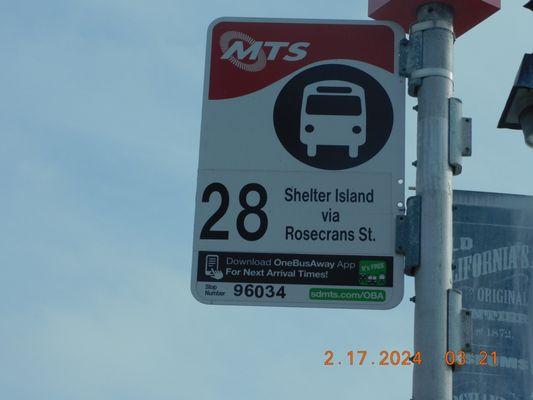 The Old Town Transit center is one of the Terminals you catch the Bus#28 that takes you up to the Liberty Station with the many stops .