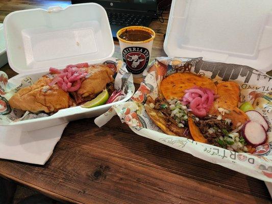 Torta on the left, PDX Sampler on the right. Both were phenomenal!    PDX Sampler - Week Day Torta