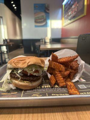 Fatburger and Sweet Potato Fries...