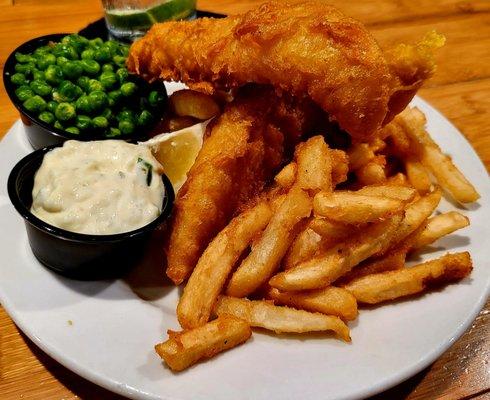 Fish & Chips. $12.75.