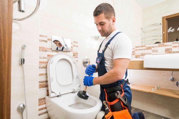 Toilet plumbing repair