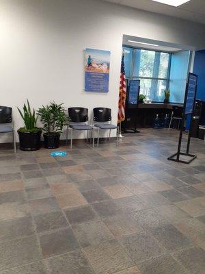 Other side of lobby- water cooler is on the right- 8/24/21