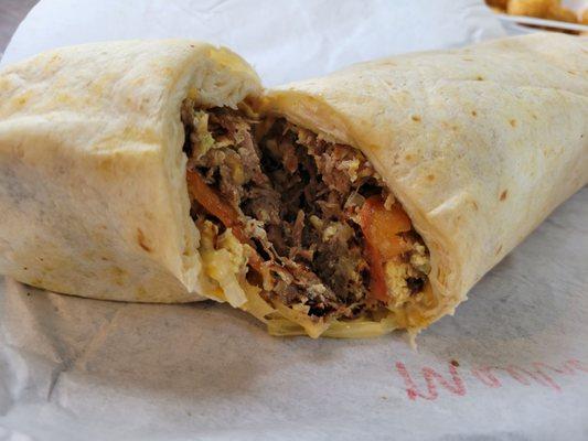 Machaca burrito