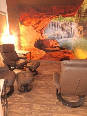 Enjoy our relaxation room after your spa treatment!