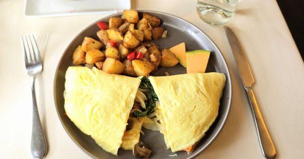 Omelet, they must have forgotten to use spices.