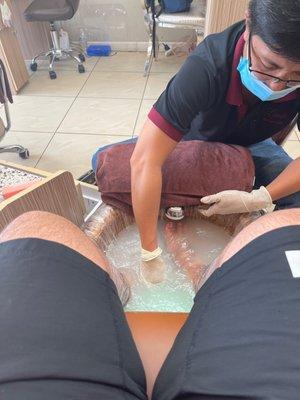 Pedicure, awesome job recommend.