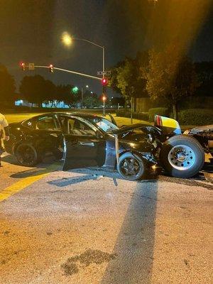 Car & Semi truck collision