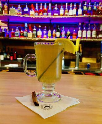 $4 brandy hot toddy's!