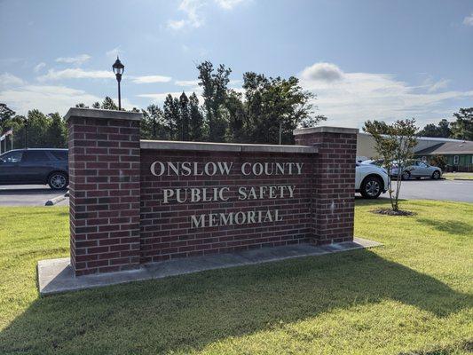 Onslow County Public Safety Memorial, Jacksonville