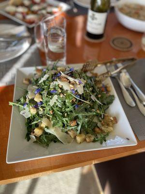 Arugula salad with truffle oil