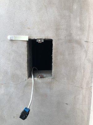 Custom Ring doorbell installation