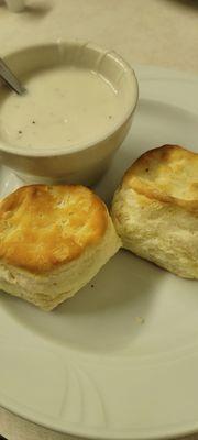 Biscuits and gravy