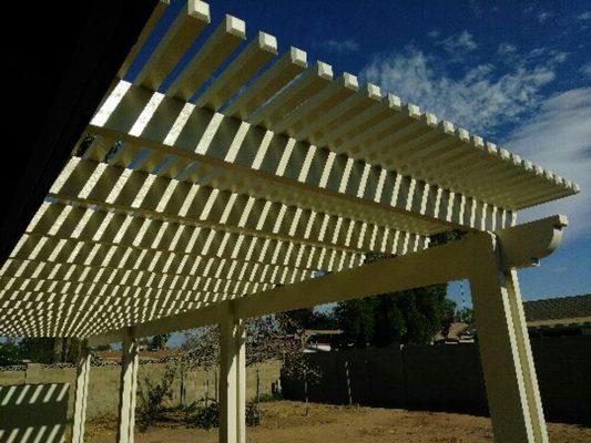 This is an Open Lattice Pergola.