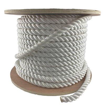 White nylon rope is a great UV resistant all purpose rope that won't rot, mildew or decay in the harshest environments.