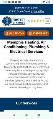 Here's Comfort Dynamics Heating and Cooling contact information. Call these guys for your HVAC needs or any electrical work needed.