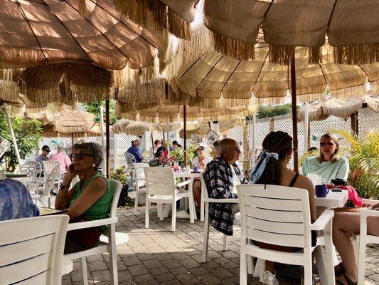 Their lovely back covered patio