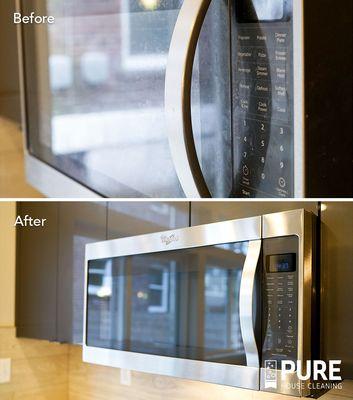 Microwave cleaning