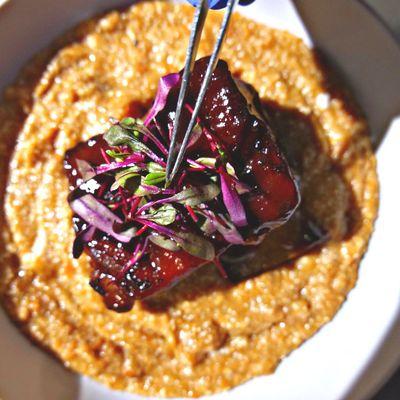 Beef Short Ribs w/ Sweet Potato Grits