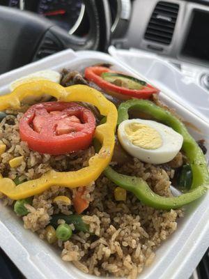 Senegalise Rice Meal (Cheb) with lamb