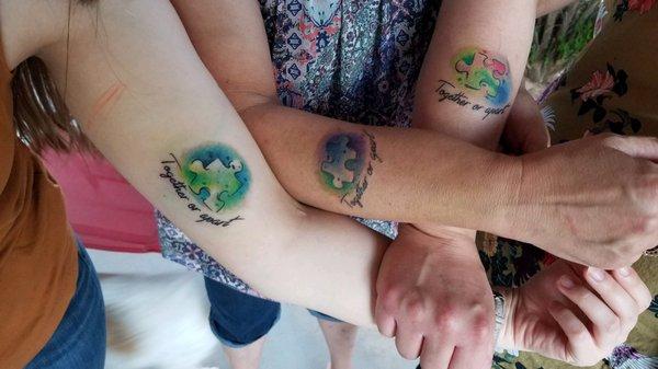 Mother daughter tattoos by Jason