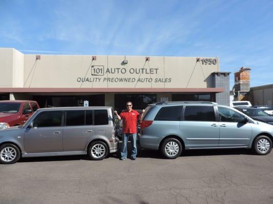 Pic of the two cars I bought from 101 auto outlet.