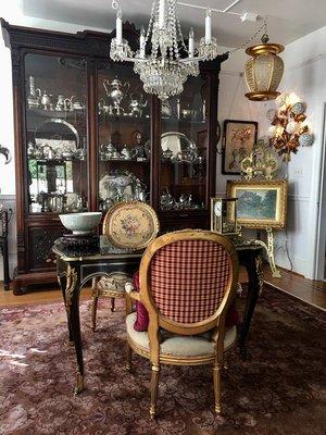 Interior - Singer Antiques, Appraisals & Estate Sales featuring Gabriel Viardot, France, Chinoiserie Collection Cabinet, circa 1880