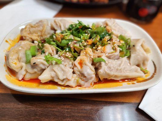 Pork & Shrimp Sichuan Hot Chili Oil Wontons