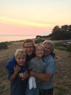 The boys with Grandma Robbin and Grandpa Tom!