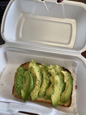 Avocado Toast ($7.50)