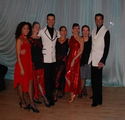 Randy and Clive with some of the women at the September 2010 showcase.