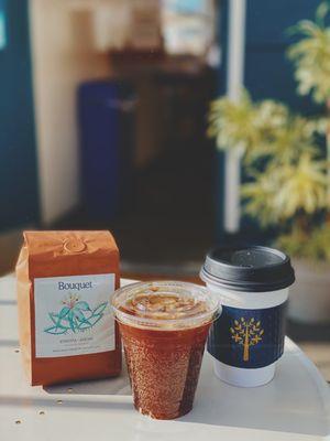 Bouquet Coffee Roasters beans (Ethiopia * Aricha) Coffee Tonic Hot Cafe Latte