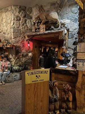 Dining entrance looks like a mine entrance