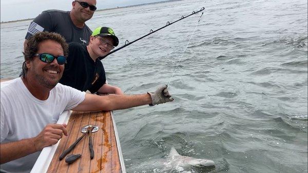 My sons first shark!