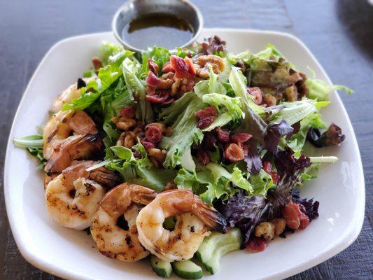 The Revere Salad with extra shrimp added. Sumptuous!