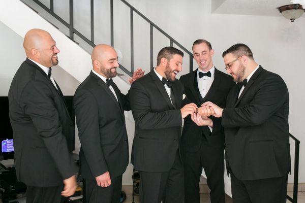 Shot of the guys from the wedding. Nice and sharp cuts and lineups.