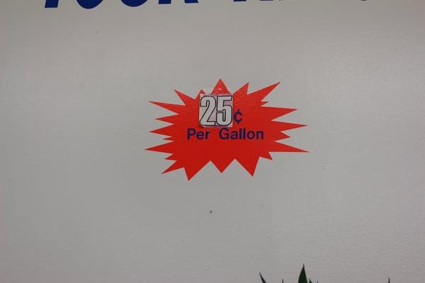 25¢ Per Gallon