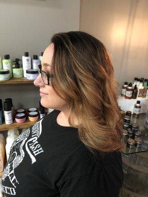 Ombre color, cut, and style by Jeremy