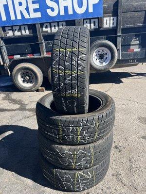 Set of used tires