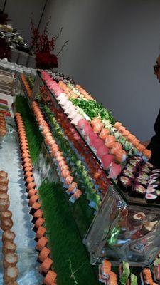 Sushi display New York.