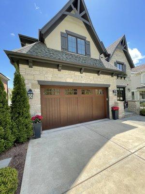 Clopay Canyon Ridge Garage Door Installation in Clarendon Hills.