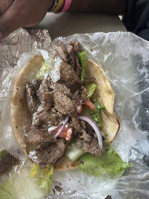 Half beef & half lamb gyro