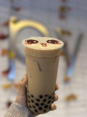 Classic Milk Tea with extra Boba