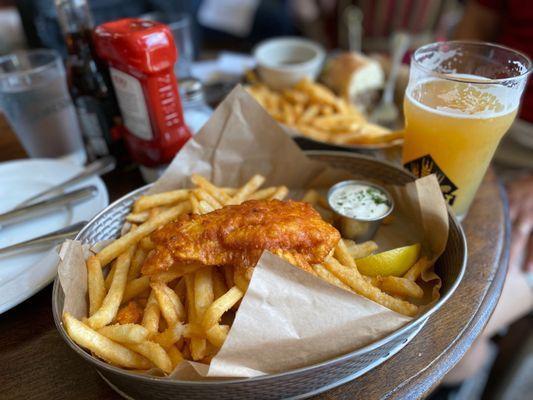 One piece fish and chips: they do this well!