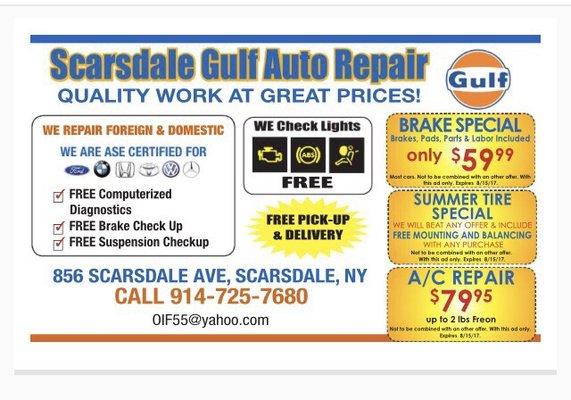 Scarsdale gulf serving community  for years!