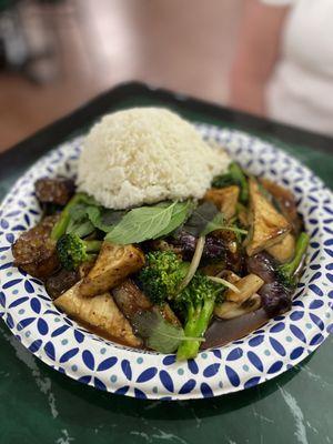 Eggplant Tofu w/ Rice - AMAZING