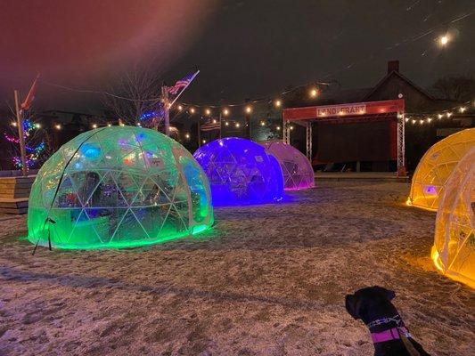 Igloos you can rent in the winter!