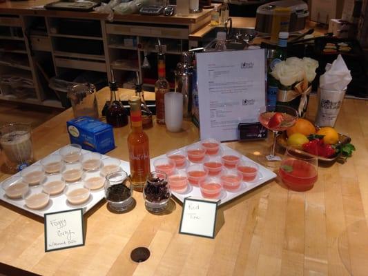 Valentine's Mixology (Non-Alcoholic) lesson at Williams-Sonoma in Annapolis