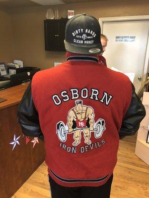 We Do Custom Embroidered Letterman's Jackets & Sweaters!