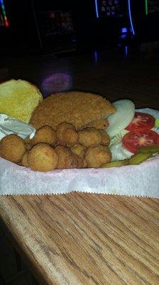 Breaded Tenderloin and Mushrooms