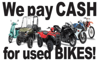 We pay cash for all motor cycles